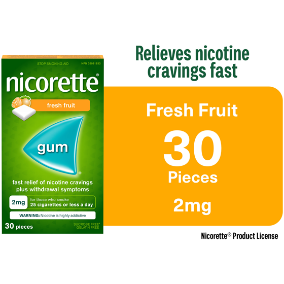 Nicorette Lozenges, Quit Smoking Cigarettes, Cessation Aid, Nicotine Replacement, Fruit 30 ea, $0.67/1ea