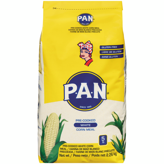 Pan Pre Cooked White Corn Meal 2.27 kg, $0.44/100g