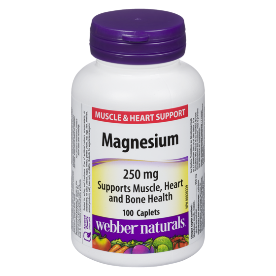 Webber Naturals Vitamins, Magnesium Muscle & Heart Support 250 mg 100 Caplets 100 ea, $0.15/1ea