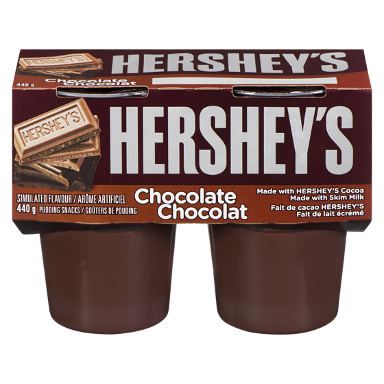 Hershey's Refrigerated Pudding Snacks, Chocolate 4x110.0 g, $1.14/100g