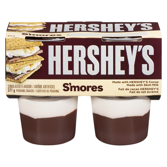 Hershey’s Goûters au pouding hershey's réfrigérés, s'mores (4 coupes) 4x93.0 g, 1,34 $/100g