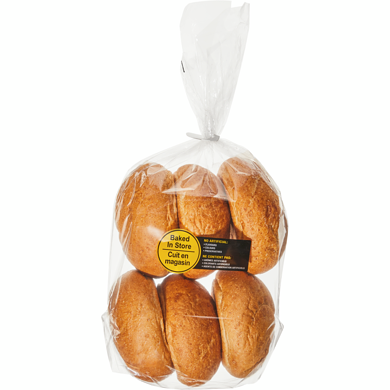 null Kaiser Rolls Whole Wheat, 6 Pack 340 g, $1.40/100g