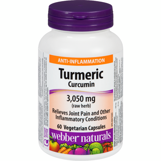 Webber Naturals Turmeric Curcumin Anti-Inflammation 3050 mg 60 Vegetarian Capsules 60 ea, $0.23/1ea