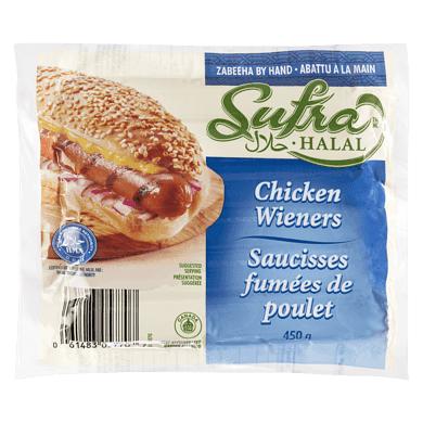 Sufra Halal Chicken Wieners 450 g, $1.22/100g