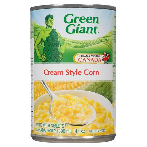 Green Giant Creamy Style Sweet Corn 398 ml, $0.63/100ml