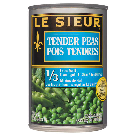Green Giant Peas Tender 398 ml, $0.25/100ml