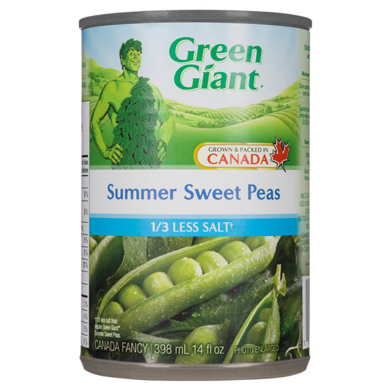 Green Giant Sweet Summer Peas, Low Salt 398 ml, $0.44/100ml