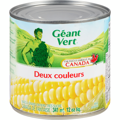 Géant Vert Maïs deux couleurs 341 ml, 0,67 $/100ml