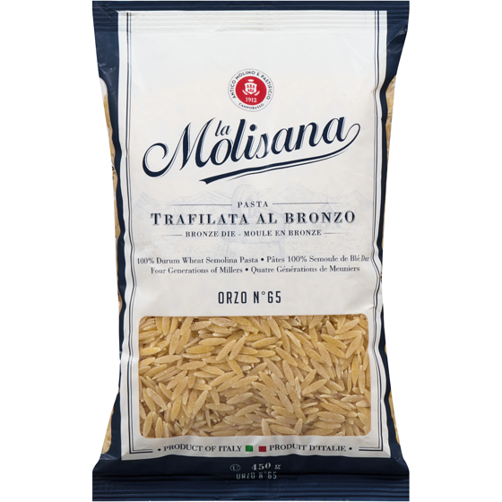 Molisana Orzo Pasta 450 g, $0.78/100g