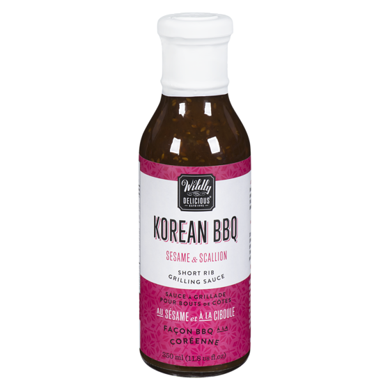 Wildly Delicious BBQ Sauce, Korean 350 ml, $1.85/100ml