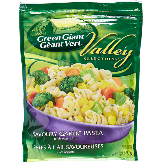 Green Giant Valley Selections Savoury Garlic Pasta & Vegetables 500 g, $0.70/100g