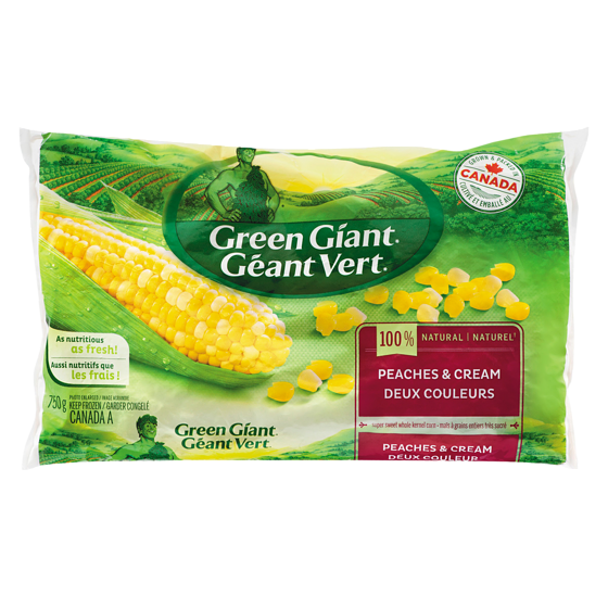 Géant Vert Maïs à Grains Entiers Très Sucré Deux Couleurs 750 g, 0,57 $/100g