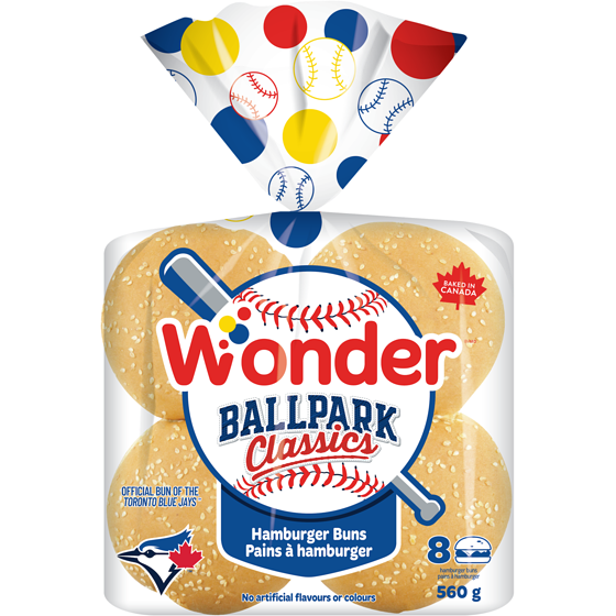 Wonder Ball Park Classic pains à Hamburger 560 g, 0,71 $/100g