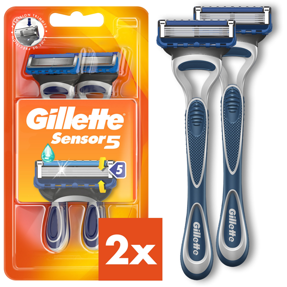 Gillette 5 Men's Disposable Razors, 2 Count 2 ea, $6.50/1ea