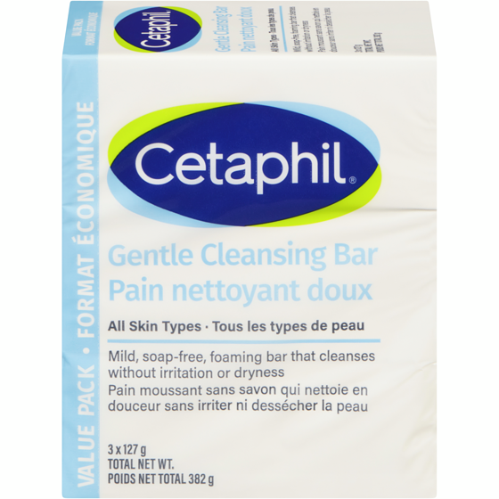 Cetaphil Gentle Cleansing Bar 381 g, $3.36/100g