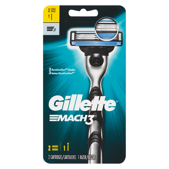 Gillette Shaving Razor for Men, 1 Razor Handle, 2 Blade Refills 1 ea, $18.99/1ea