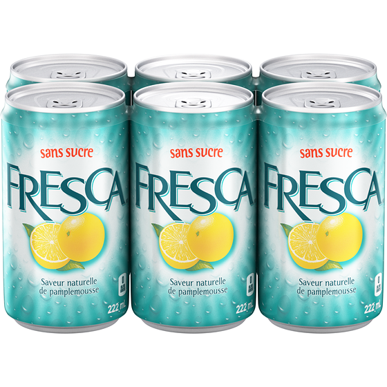 Fresca Cannette de 6x222.0 ml, 0,43 $/100ml