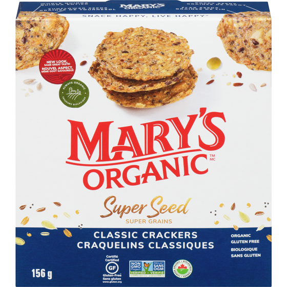 Marys Crackers Organic Crackers Super Seed Classic 155 g, $5.15/100g