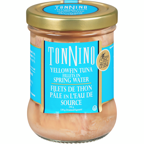 Tonnino Tuna Fillets In Spring Water   190 g, $4.73/100g