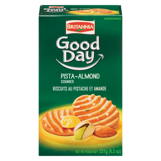Britannia Cookies Pista-Almond 231 g, $1.08/100g