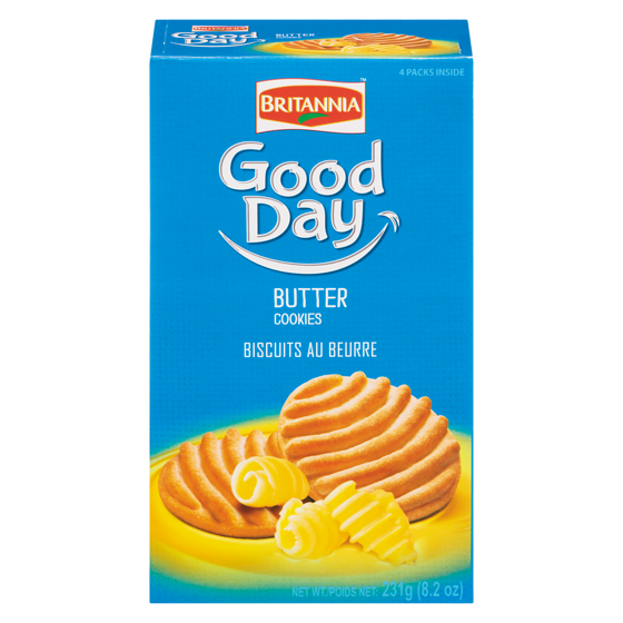 Britannia Good Day Butter Cookies 231 g, $1.08/100g