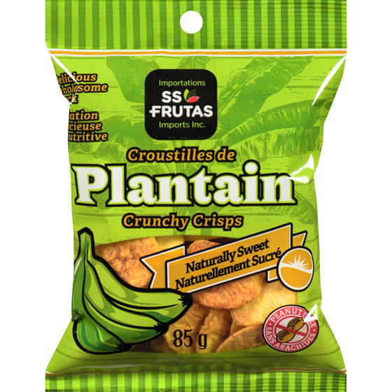 SS Frutas Naturally Sweet Plantain Crunchy Crisps 85 g, $2.58/100g