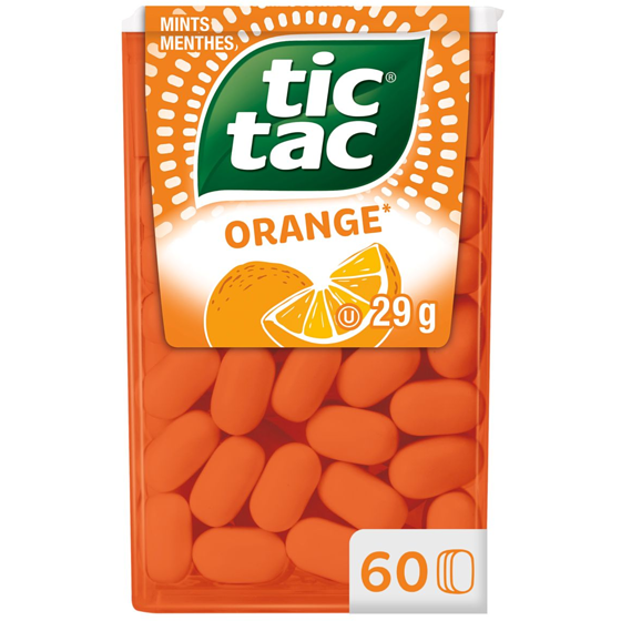 Tic Tac Mints, Orange, Mint Candy, 60 Pills 29 g, $9.62/100g