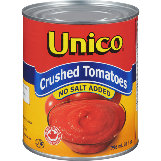 Unico Crushed Tomatoes. No Salt Added 796 ml, $0.21/100ml