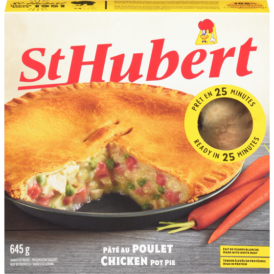 St Hubert Pâté au poulet frais 645 g, 1,70 $/100g