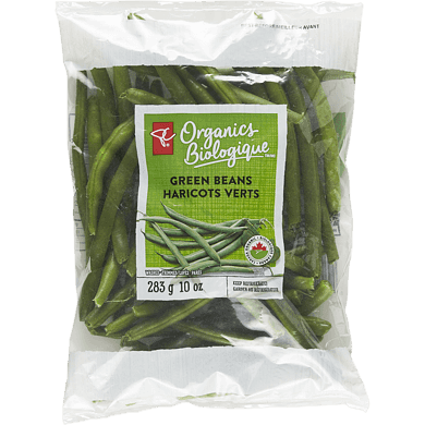 PC Organics Organic Green Beans 283 g, $2.47/100g