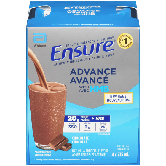 Ensure Advance, Meal Replacement Shakes, Chocolate 4x235.0 ml, $1.49/100ml
