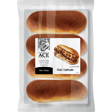 ACE Classic Gourmet Sausage Buns 340 g, $1.41/100g