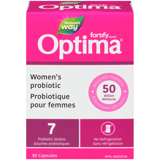 Nature’s Way Probiotiques Primadophilus Optima pour femmes, 50 milliards, capsules 30 ea, 1,03 $/1ch