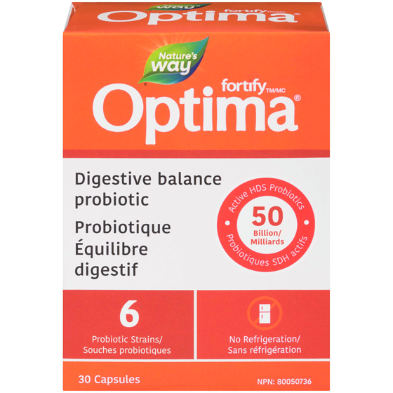 Nature's Way Fortify Optima, Digestive Balance Probiotic 30 count 30 ea, $0.87/1ea