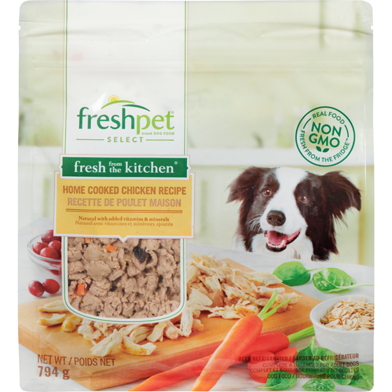 Freshpet Nourriture pour chien FreshPet Select recette de poulet cuit maison 794 g, 2,01 $/100g