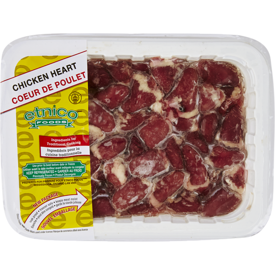 Etnico Cœurs de poulet 12,10 $/1kg 5,49 $/1lb