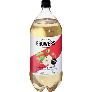 Growers Extra Dry Coolers (ID required at pick-up) 2000 ml, $0.85/100ml