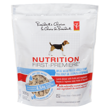 PC Nutrition First Made With Freeze-Dried Lamb - Lamb Dinner With Fruits And Vegetables