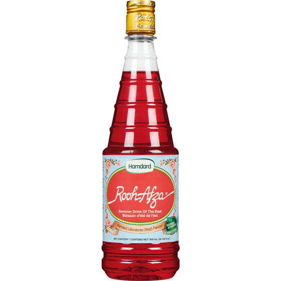 Hamdard Rooh Afza Beverage 800 ml, $0.69/100ml