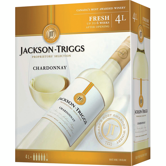 Jackson Triggs Proprietor's Selection Chardonnay Box (ID required at pick-up) 4000 ml, $1.25/100ml