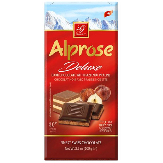 Alprose Barre de chocolat noir de luxe casher 100 g, 6,99 $/100g