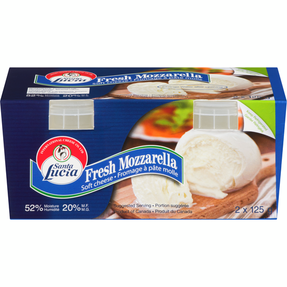 Santa Lucia Fresh Mozzarella 2x125.0 g, $4.00/100g