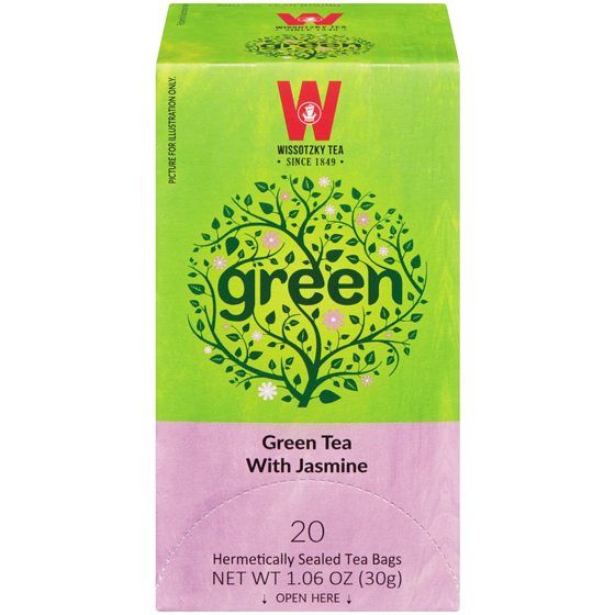 Wissotzky Thé vert, jasmin casher 30 g, 17,63 $/100g