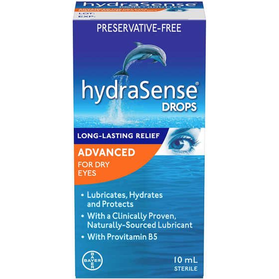 Hydrasense Advanced Eye Drops, For Dry Eyes, Preservative Free 10 ml, $169.90/100ml