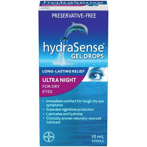 Hydrasense Night Therapy Eye Drops, For Dry Eyes, Preservative Free 10 ml, $169.90/100ml