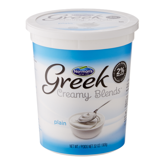 Norman Kosher Greek Yogurt, 2% Plain 907 g, $1.27/100g