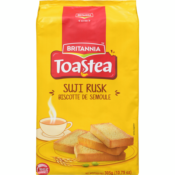 Britannia Biscottes au suji 350 g, 1,05 $/100g