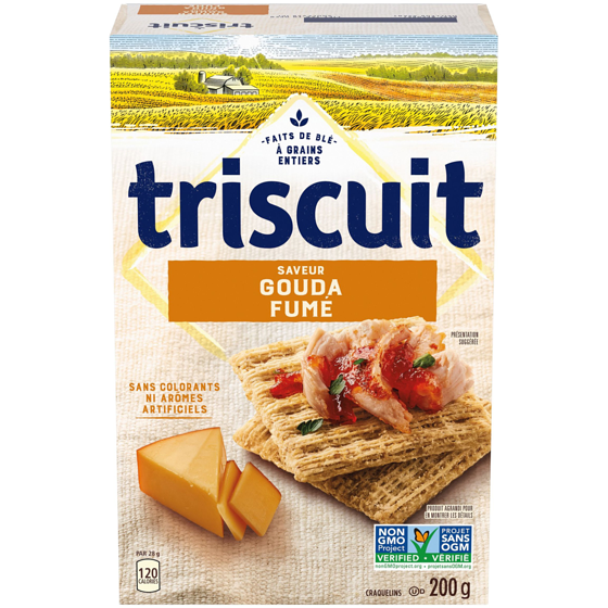 Christie TRISCUIT Gouda Fumé Craquelins 200 g, 2,50 $/100g
