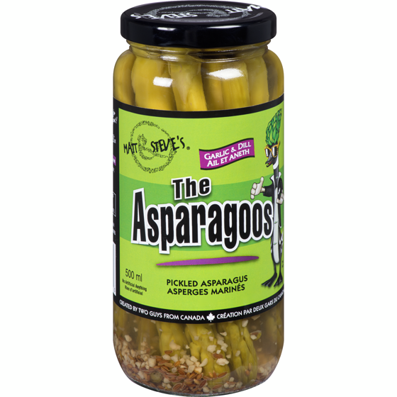 The Extreme Bean Matt & Steve's The Asparagoos Garlic & Dill Pickled Asparagus 500 ml, $1.50/100ml
