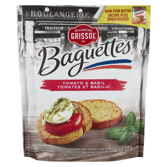 Grissol Baguettes Tomato and Basil 120 g, $3.16/100g
